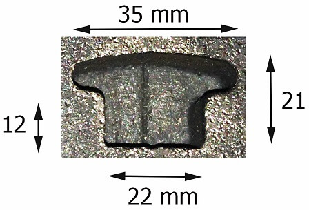 Right side sealing tab 180mm